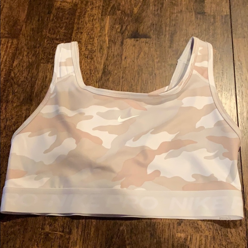 Nike camo sports bra medium